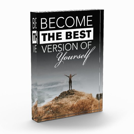 Werden Sie die beste Version von sich selbst Fotoblock (Links)