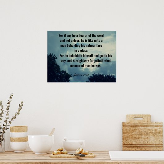 WERDEN SIE EIN DOKUMENT VON WAREN POSTER (Küche)