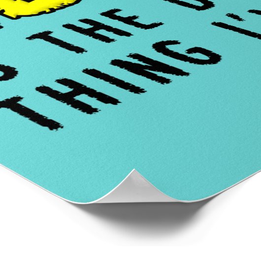 Werden Sie ein erwachsenes lustiges Plakatzeichen Poster (Ecke)