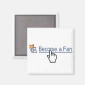 Werden Sie ein Fan Magnet (Vorderseite/Rückseite)