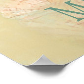 Werden Sie ein Mermaid Fun Beach Zitat Poster (Ecke)