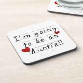 Werden Sie ein Tante Kid Print Tshirts und Geschen Getränkeuntersetzer (Linke Seite)