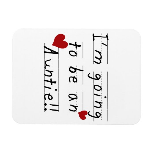 Werden Sie ein Tante Kid Print Tshirts und Geschen Magnet (Horizontal)