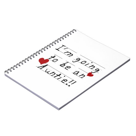 Werden Sie ein Tante Kid Print Tshirts und Geschen Notizblock (Linke Seite)