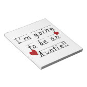 Werden Sie ein Tante Kid Print Tshirts und Geschen Notizblock (angewinkelt)