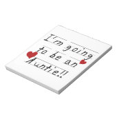 Werden Sie ein Tante Kid Print Tshirts und Geschen Notizblock (Rotiert)