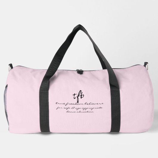 Werden Sie ein versatile Dancer Ballet Pink Duffle Bag (Rückseite)