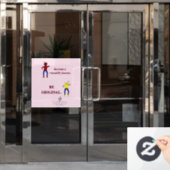 Werden Sie ein versatile Dancer Ballet Pink Fensteraufkleber (Büro Tür)