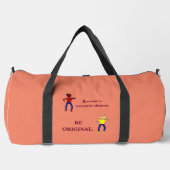 Werden Sie ein Versatile Dancer Lachs Duffle Bag (Vorderseite)