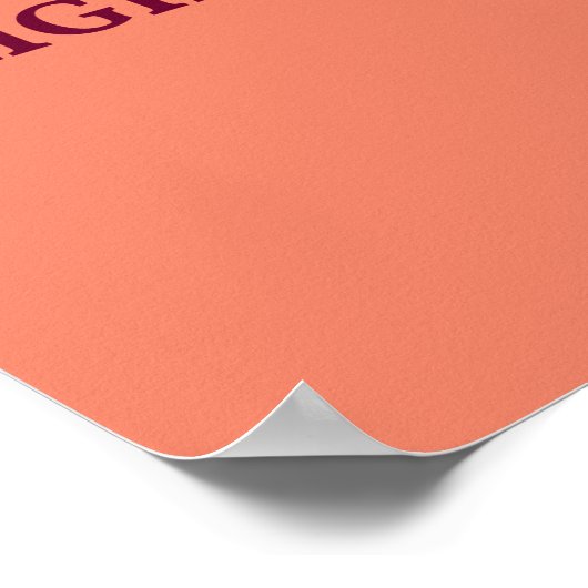 Werden Sie ein Versatile Dancer Lachs Poster (Ecke)