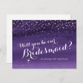 Werden Sie eine Hochzeitsfeier mit Sternenhimmel? Ankündigungspostkarte (Vorne/Hinten)