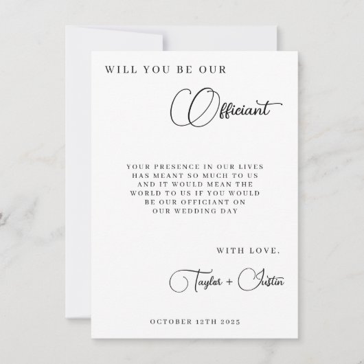 Werden Sie einfach unser Vorschlag für Hochzeitsbe (Vorderseite)