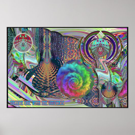 Werden Sie eins mit dem Universe Poster (Vorne)