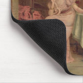 "Werden Sie er kommen?" (Öl auf Leinwand) Mousepad (Ecke)