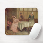 "Werden Sie er kommen?" (Öl auf Leinwand) Mousepad (Mit Mouse)