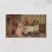 "Werden Sie er kommen?" (Öl auf Leinwand) Visitenkarte (Rückseite)