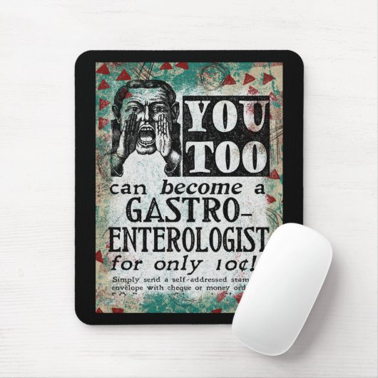 Werden Sie Gastroenterologe Mouse Pad Funny Retro Mousepad (Mit Mouse)