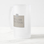 Werden Sie GR. für Nahrung Mattglas Bierglas (Vorderseite Links)