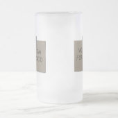 Werden Sie GR. für Nahrung Mattglas Bierglas (Mittel)