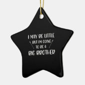 Werden Sie Großbruder Geschenkbrother Keramik Ornament (Links)