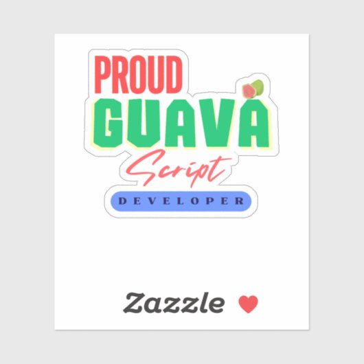 Werden Sie GuavaScript Language Developer Sticker (Blatt)