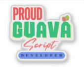 Werden Sie GuavaScript Language Developer Sticker (Vorderseite)
