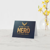 Werden Sie Ihre eigene Held-Grußkarte Karte (Gelbe Blume)