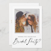 Werden Sie in meinem Brautparty Fotokarte sein? (Vorne/Hinten)