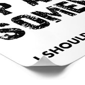 Werden Sie jemand Funny Poster (Ecke)