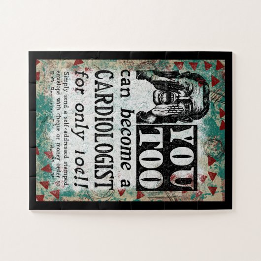 Werden Sie Kardiologe Jigsaw Puzzle - Funny Retro (Horizontal)
