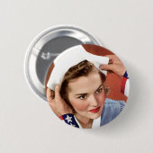 Werden Sie Krankenschwester Button (Vorne & Hinten)