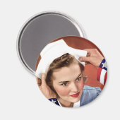 Werden Sie Krankenschwester Magnet (Vorderseite/Rückseite)
