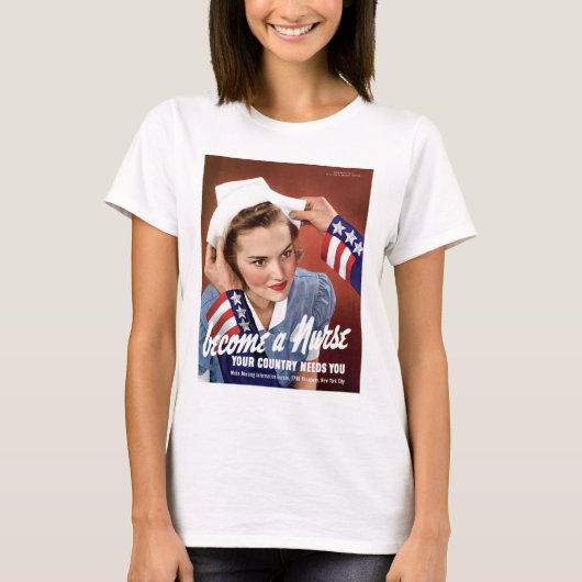 Werden Sie Krankenschwester T-Shirt (Vorderseite)
