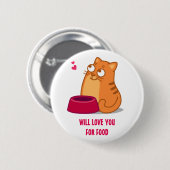 WERDEN Sie LIEBE SIE FÜR NAHRUNGSMITTELknopf Button (Vorne & Hinten)