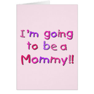 Werden Sie Mami - rosa und Lila