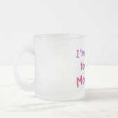 Werden Sie Mami - rosa und Lila Mattglastasse (Links)