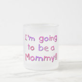 Werden Sie Mami - rosa und Lila Mattglastasse (Mittel)