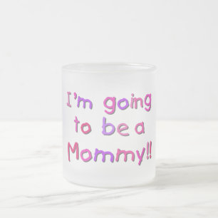 Werden Sie Mami - rosa und Lila Mattglastasse