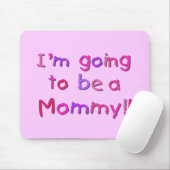 Werden Sie Mami - rosa und Lila Mousepad (Mit Mouse)