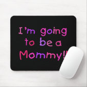 Werden Sie Mami - rosa und Lila Mousepad (Mit Mouse)