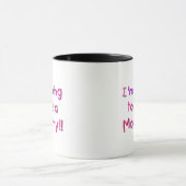 Werden Sie Mami - rosa und Lila Tasse (Zentrum)