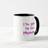 Werden Sie Mami - rosa und Lila Tasse (VorderseiteRechts)