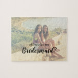Werden Sie mein benutzerdefiniertes Foto für Bride Puzzle<br><div class="desc">Werden Sie mein Bridesmaid Custom Foto Puzzle?</div>