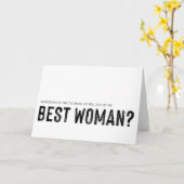 Werden Sie mein bester weiblicher Brautparty sein? Karte (Gelbe Blume)