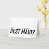 Werden Sie mein bestes Maid-Brautparty anfordern Karte (Gelbe Blume)