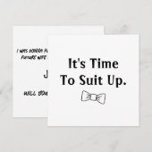 Werden Sie mein Bestman sein Einladung (Vorne/Hinten)