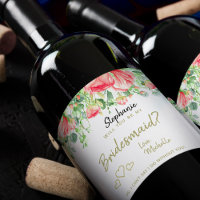 Werden Sie mein Blumengeschenk für eine Brautjungf