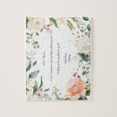 Werden Sie mein Blumenmädchen Pink Blumenschrift s Puzzle (Vertikal)