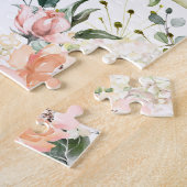 Werden Sie mein Blumenmädchen Pink Blumenschrift s Puzzle (Seite)