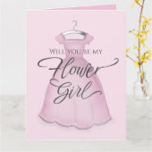 Werden Sie mein Blumenmädchen sein, das Niedliches Karte (Gelbe Blume)